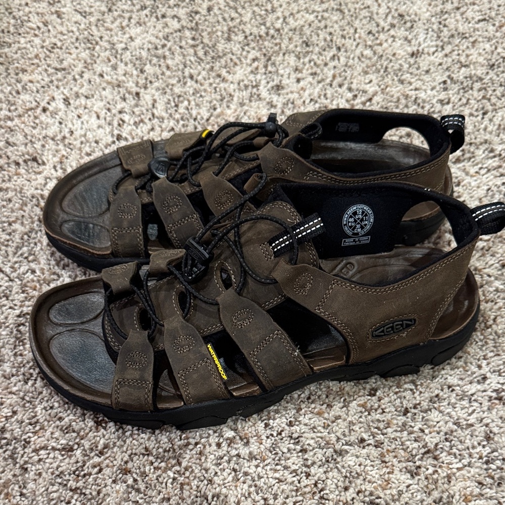 KEEN Men's Brown Leather Sandals